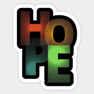 Hope Retro Sticker